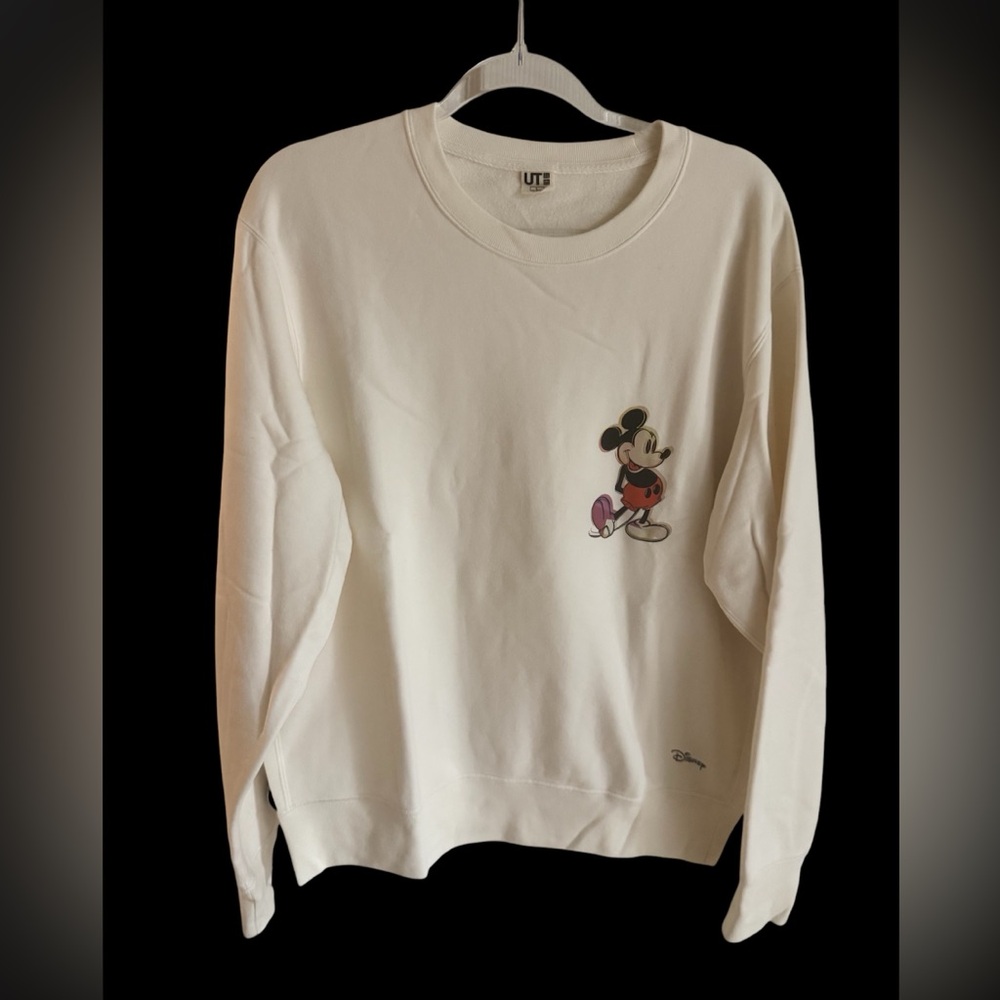 UNIQLO Men’s Andy Warhol Design Disney Novelty Mickey Mouse Sweatshirt Sz L